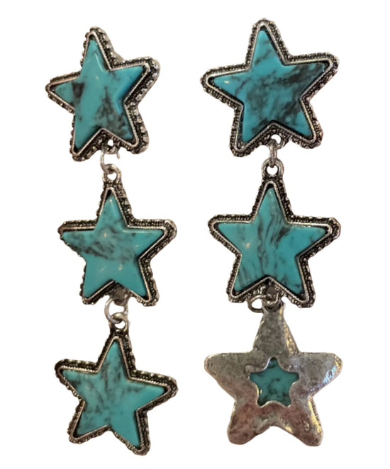 SOUTHERN STAR EARRINGS - TURQ