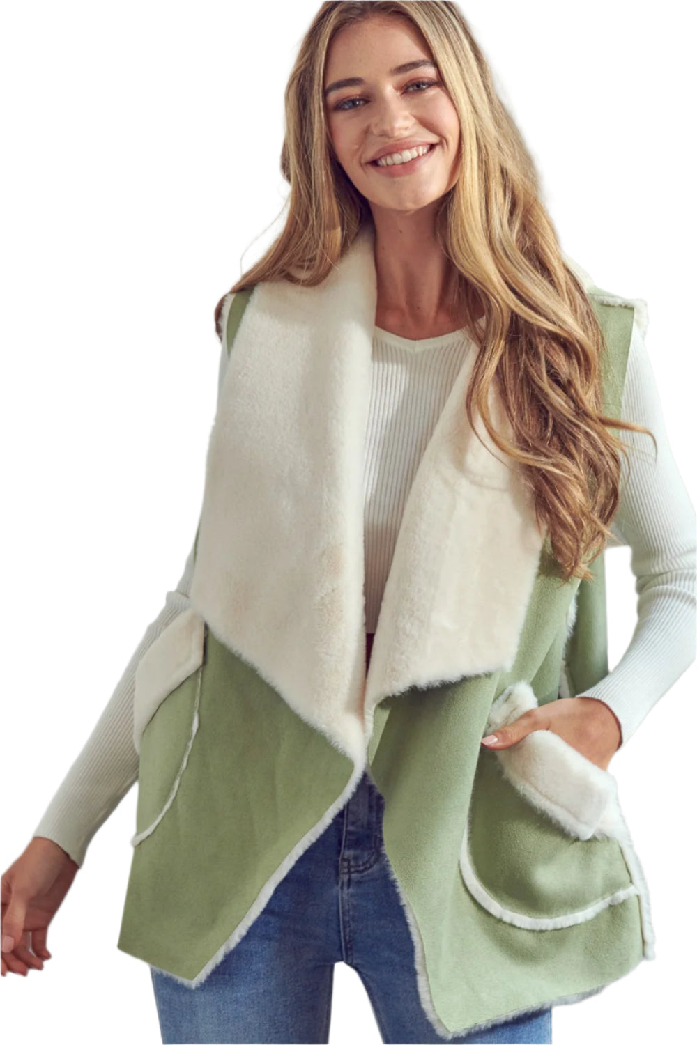 BELLADONNA VEST - LIGHT GREEN