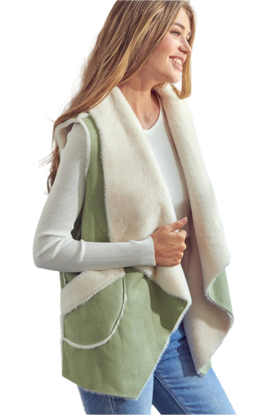 BELLADONNA VEST - LIGHT GREEN