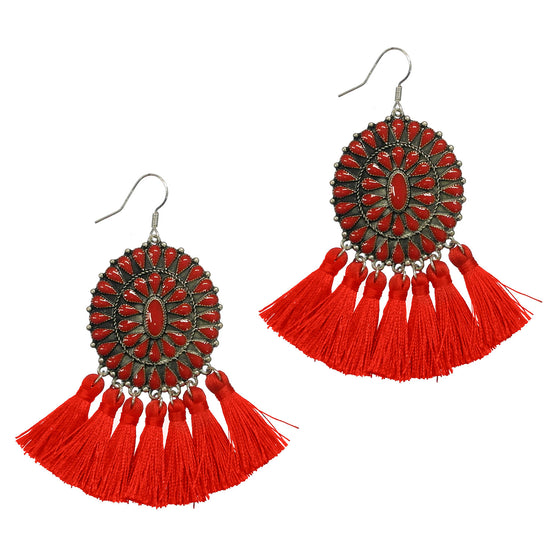 ATOKA EARRINGS - RED